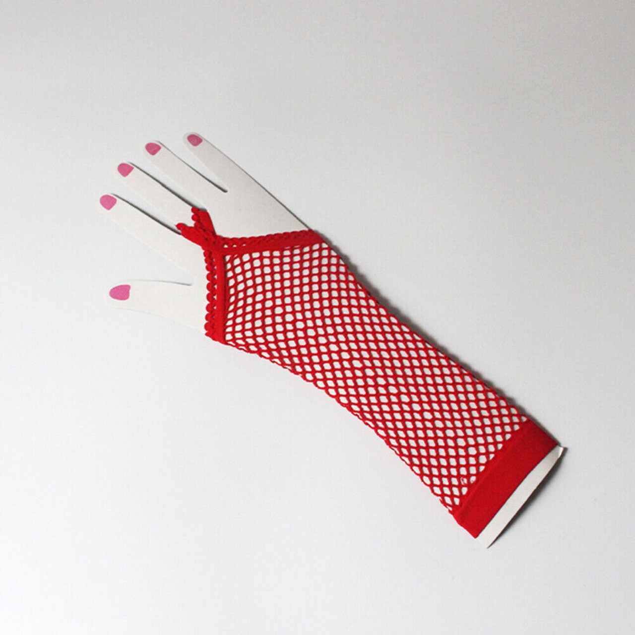 Kitcheniva Gothic Haft Arm Length Long Fishnet Gloves Fingerless For Women
